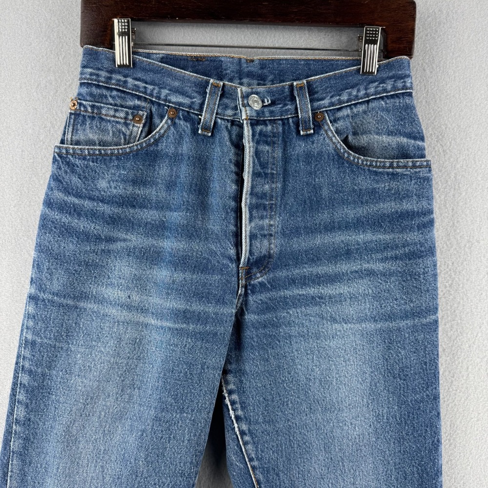 Vintage Levis Jeans Womens 33x36 (Fits 29x31) 501 High Rise Straight 80s USA - Picture 2 of 16